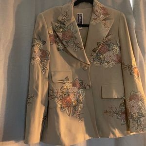 Elegant embroidery Blazer